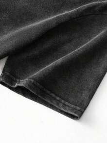 Ropa De Hombre Modelo Men's Washed Cotton T-Shirt, All Cotton, Casual Sports Style Top T-Shirt, Fashionable Street Style, Suitable For Travel And Sports Wear Halloween Costumes - 黃色 - 查看 5