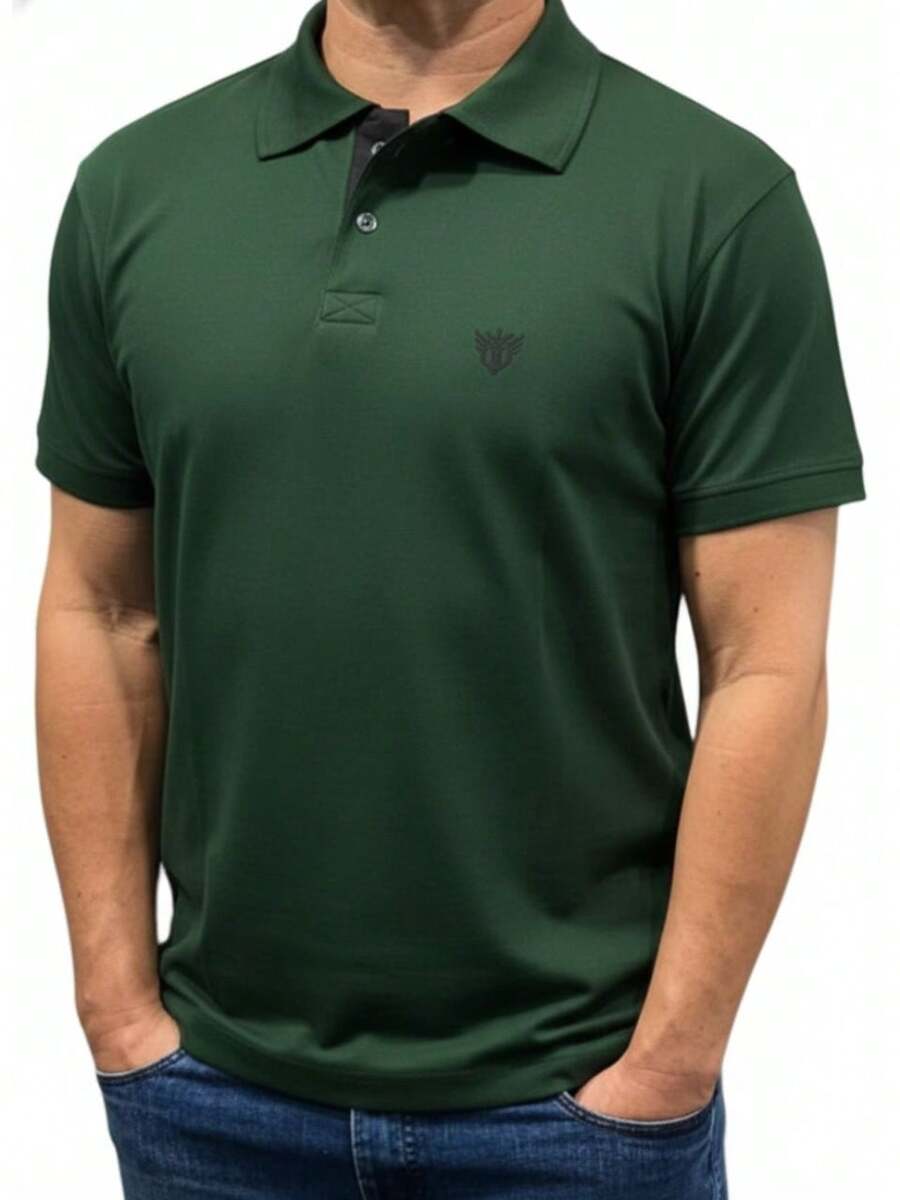 Men's Polo Shirt Casual Basic Cotton Wholesaler Toqref - xanh quân đội - Xem 1