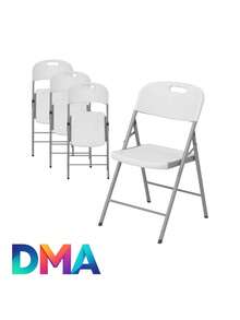 Silla plegable para jardín estructura de asiento blanco portátil resistente muebles exteriores balcón terraza ligeros diseño ergonómico fáciles de transportar y almacenar prácticas para actividades al aire libre camping - Blanco - Ver 1