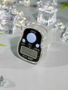 带蜂鸣声的新型 LED 闪光发光手指计数器、透明多色拼图计数器、电子念珠计数器、念珠计数器、多用途计数器、小巧时尚的戒指、男女便携式计数器,适用于节日礼物、祈祷计数等。 - 彩色 - 查看 5