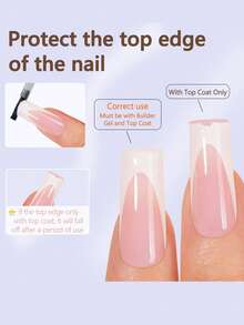 150片法式深V美甲贴纸，法式美甲专用长方形粉色三合一美甲贴，持久耐用，适合DIY美甲，15种尺寸美甲用品 - 粉色 - 查看 5