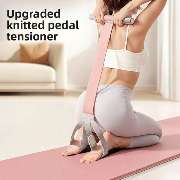 1 pieza Equipo de pedal y estiramiento para los pies, herramienta para adelgazar el abdomen, equipo de fitness en el hogar multifuncional para mujeres para ayudar a hacer abdominales, equipo de estiramiento abdominal, equipo de yoga para espalda abierta y estiramiento, herramienta para ejercicios de hombros y adelgazamiento
