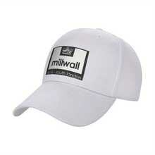 Breathable Fabric| Millwall SE16-South London Football Club Logo Black Curved Brim Duckbill Cap - Stylish & Comfortable, Polyester, Machine Washable For Active Lifestyl - 白色 - 查看 2