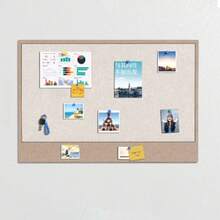 Panneau décoratif rectangulaire grand format 75 x 50,7 cm, panneau d'affichage polyvalent, panneau de liège pour la maison et le bureau, panneau d'affichage sans cadre, convient pour la maison, les études, le bureau, la décoration de Noël et du Nouvel An, l'affichage de photos, les mémos, les fournitures de rentrée scolaire, la décoration de fête de vacances, la décoration de Noël et du Nouvel An, cadeau de Nouvel An, cadeau créatif pour les amis, les camarades de classe, les aînés, les enseignants, panneau de liège, panneau d'affichage, panneau de visualisation - Multicolore/A - Voir 3