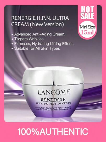Lancôme Crema ultra RENERGIE H.P.N. - Mini crema facial antiedad de 15 ml para reducir la flacidez y las arrugas.(Nueva versión)