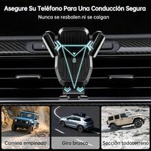 Soporte Celular Automovil, Base Porta Celular para Auto Rotacin 360 con Gancho Metlico, Compatible con 151413 Pro, y, Accesorios para Auto para Coches de Varios Tipos - inicial - Ver 6