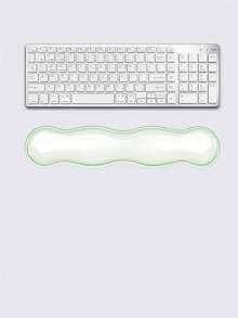 1 Set Crystal Clear Wave Shape Wrist Rest Pad For Mouse Pad, Keyboard Palm Rest, Wrist Support Cushion - Cool & Comfortable - Multicolor - View 23
