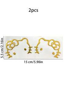 4PCS  3D Cartoon PVC Sticker, Shiny Glossy, Self-Adhesive Front Car, Mobile Phone, Laptop - Single Use, Asymmetrical Shape Room Decor Home Decor Stickers Wall Decor Personalized Wall Stickers Funny Stickers Personalised Stickers Scrapbook Supplies Scrapbook Kitchen Decor