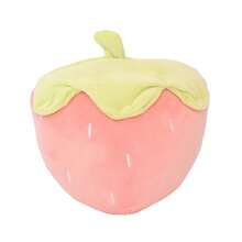 1pc Soft Plush Strawberry Decorative Throw Pillow, Pink/Red, Cute & Comfortable, Christmas Party Decor, Holiday Gift, Home Decor