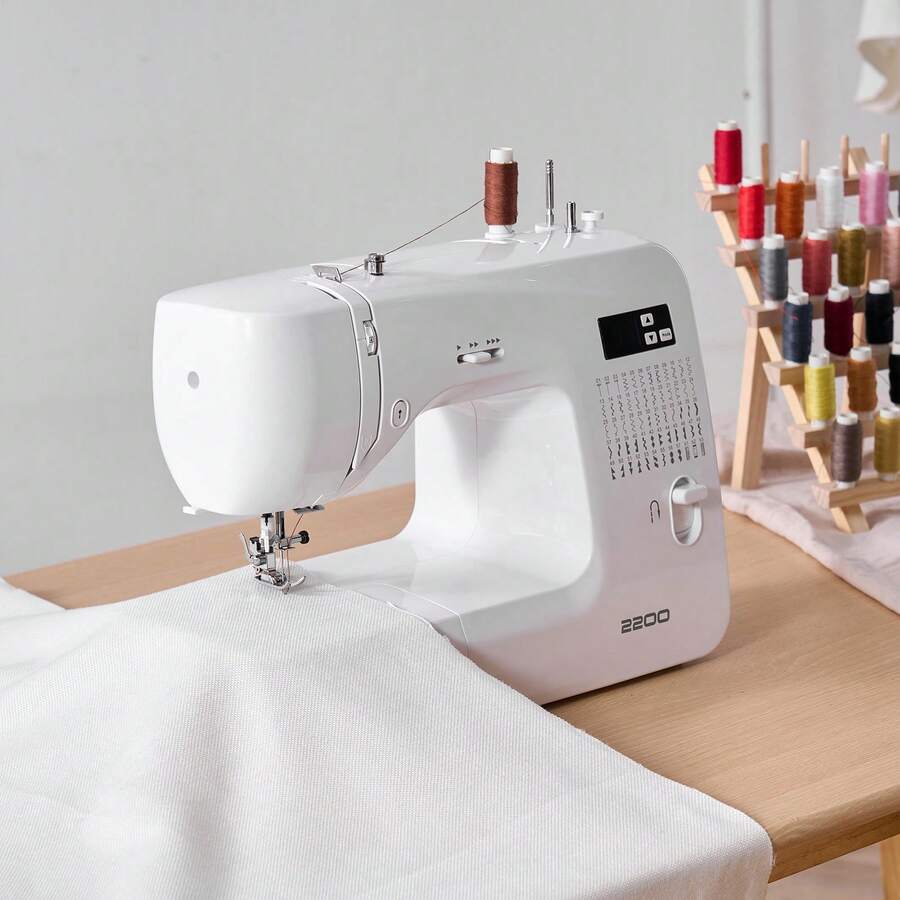 Computerized Sewing Machine, 60 Stitch Applications, With LED Screen, Foot Pedal And LED Light, Heavy-Duty Metal Frame, Digital Sewing Machine With Powerful Motor For Crafts And Mending - 36W 60 Kinds Of Stitches - View 1