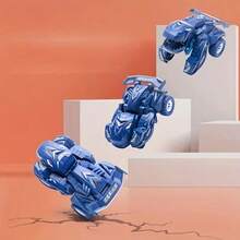 Cool Transformable Dinosaur Car Toy, 2-In-1 Automatic Dinosaur Transformable Car, Children's Holiday Gift For Boys And Girls, Suitable For Christmas, Halloween, Thanksgiving, Party Interactive Toys, - Cadet Blue - View 5