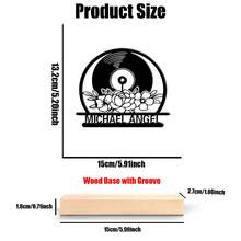 1pc New Design Personalized Custom Metal DJ & Gamer Art With Wooden Base Tabletop Decoration, Perfect For Meditation Spaces, Office, Asian Themes Christmas Decorations The Perfect Gift For Brothers, Fathers, Friends And Professional Gamers Who Love Gamer And,Christmas Gift Supplies - Black - View 16