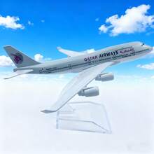 压铸金属飞机模型，适合收藏、送礼、桌面摆件 - 藍白色 - 查看 16