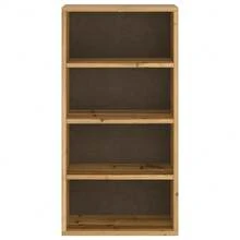 vidaXL Mobiletto ODDA 40x24x79 cm in legno massello di pino - Giallo - Visualizzare 5