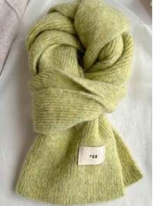Women Knitted Scarf, Soft & Cozy Knitted Thick Warm Scarf, Suitable For Winter, For Students