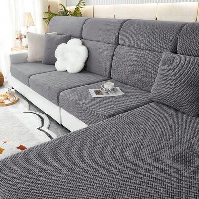 1 bộ bọc ghế sofa co giãn Jacquard, bọc sofa hiện đại chống bám bẩn, bộ sofa phong cách tối giản, phù hợp cho phòng khách, phòng ngủ, sofa ngoài trời, bọc sofa hình chữ L, bọc sofa góc/ghế dài kết hợp, bọc đệm sofa, trang trí nhà cửa, sofa đa năng, dùng được cả bốn mùa