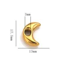 1/5 件 304 不锈钢 18K 镀金月亮花心星大孔六角多面隔珠适用于珠宝制作，女士不锈钢珠宝珠饰工艺，耳环，项链，DIY 珠宝配饰，珠饰工艺 - 彩色 - 查看 38