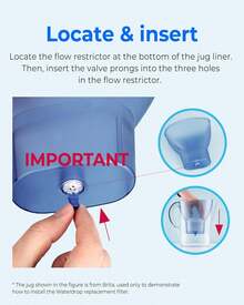 Waterdrop Water Filter Cartridges, Replacement For Bri Ta Maxtra+® Plus, Maxtra Pro® All-In-1, Compatible With  Marella® Jug, Kettle, Reduce PFAS, PFOA/PFOS, TÜV SÜD, NSF Certified (8) - White - View 3