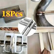 Low Temperature Welding Rods-Fast Melting Powder Core,Suitable For Welding,Electric Soldering Iron,Copper,Iron,Aluminum- Suitable For Pipes, Metal Repair,DIY Welding Projects,Easytouse,Highperformance Electrodes,Welding Electrodes,Metal Repair Kits - 18PCs - View 2