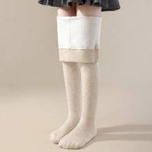 1 Pair Children/Teens Thick Tights, Autumn/Winter Essential With Non-Slip Sole, Suitable For Ages 2-16