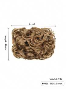 Synthetic LARGE Comb Clip In Curly Hair Extension Chignon Hair Pieces Women Updo Cover Hairpiece Extension Hair Bun