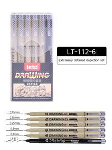 3 支/4 支/5 支绘画和艺术微型细线笔，绘图针笔适用于日记、线条画、漫画线、素描和水彩画艺术用品