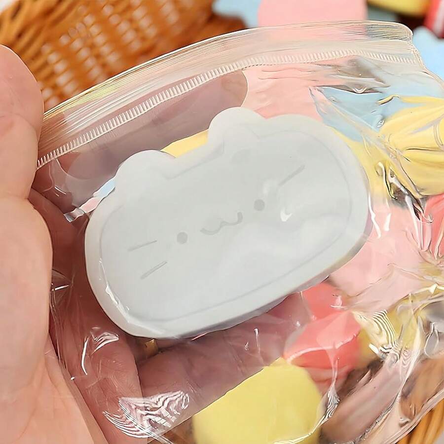 New Taba Squishy Toast ,Kawaii Stress Relief Fidget Sensory Toys,Soft Silicone Squeeze Gifts For Children, Teens, And Adults (Toast Pinch) Christmas Gifts For Teenagers And Children - Everyday Household Toys - 藍貓乳酪 - 查看 1