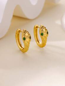 1 Paar romantische, elegante Zirkonia Schleifenohrringe für Frauen, Edelstahl, goldfarben beschichtet, Schleifen-Ohrringe, luxuriöser Hochzeitsschmuck