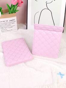 1pc Folding Rhombus Makeup Mirror, Elegant Minimalist Style For Bedroom Vanity Table, PU Material,Cheap,Stocking Stuffers,Makeup,Makeup Tools,Cheap Stuff,Gifts,Gifts For Women,Christmas Gifts