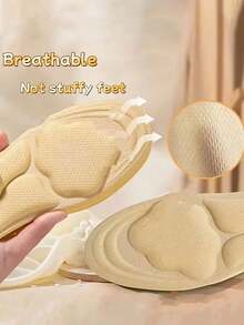 10-2pcs Breathable Shoe Insoles, Soft Foam Material, Easy To Use, Daily Shoe Accessories, Shoe Lining, Comfortable Footwear, Flexible Design, Structure, Suitable For Women's High Heels, Sneakers And Casual Shoes,Shoe,Spring Summer Picks,Brides Maid Gifts,Room,Bedroom Deccor,Bedroom Deccor,Beach,Travel,For Men,For Women,Vacation - Multicolor - View 7
