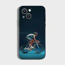 T-Tour De France Bicycle Phone Case Cover Compatible With  16,15,14,13,12,11 Plus, Pro Max, XS, X, XR, SE, Mini, 8, 7, Soft Silicone Black Cover, Cover Compatible With  17 Case,  17 Pro Case,  17 Pro Max Case - Z3 - Visualizzare 8