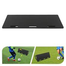 Professional Football Rebound Board With Dual Training Angles, 45-Inch Large Practice Area For Passing & Ball Control, Foldable Design With Carrying Handles, Black - Black - View 10