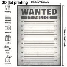 Police Lineup Background Height Chart Suspect Photography Background Police Theme Suspect Mystery Party Decoration Background Portrait Photography Background Vinyl