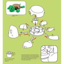 “海龟减压杯垫 - 加厚防滑耐热，可爱奇特设计，引人注目的办公室减压神器” - 彩色 - 查看 13