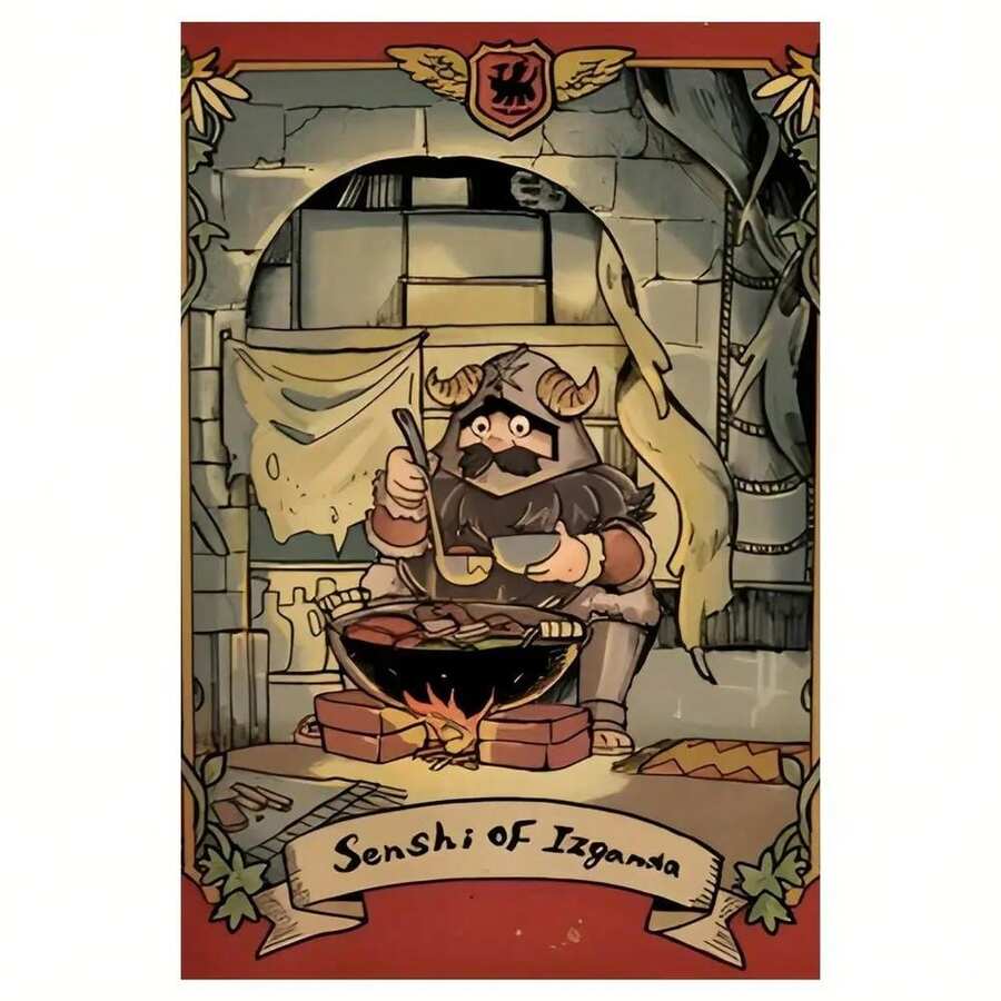 1pc Frameless Anime Poster - Dungeon Meshi Delicious In Dungeon Senshi Cooking Art, Vibrant Canvas Wall Decor 12x18 Inch, Fantasy RPG Artwork For Home, Game Room & Anime Fan Gifts, Anime Wall Art, 2D - Nhiều màu - Xem 1