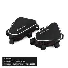 A Pair Motorcycle Frame Crash Bars Bag Repair Tool Placement Bags Storage Travel Tool Package Fit For BMW R1200GS LC R 1200GS Adventure (2005-2023)