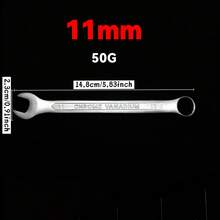 6-21mm 铬钒钢双六角扳手套装，哑光六角和开口式汽车维修工具