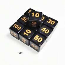 1个亚克力六面骰子，纸牌游戏计分配件，适合节日娱乐、家庭聚会、感恩节、圣诞节、万圣节等场合作为礼物 - 彩色 - 查看 4