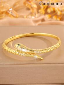 Camhanno Set de 5/1 pulsera de cobre elegante y de alta gama, con acabados pulidos y elementos de diseño diversos e inspiradores, que le harán lucir profesional y elegante, ideal para escenas de viaje diario para realzar el estilo de oficina