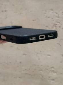 Funda personalizada con patrón de imitación de piel de lichi con elementos iniciales del alfabeto, compatible con iPhone 17, 16, 15, 14 Pro Max, 13, 12, 11 Plus, X, XS, XR. Gran regalo para cumpleaños, aniversario, boda, primavera, vacaciones para hombres, mujeres, padres - Naranja - Ver 7