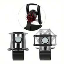 Universal Rotating Dashboard Cell Phone Cradle - 360 Degree Adjustable Car Mount Holder Clip With Easy Installation And Compact Design - Black - View 6