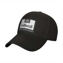 Breathable Fabric| Millwall SE16-South London Football Club Logo Black Curved Brim Duckbill Cap - Stylish & Comfortable, Polyester, Machine Washable For Active Lifestyl - 白色 - 查看 3