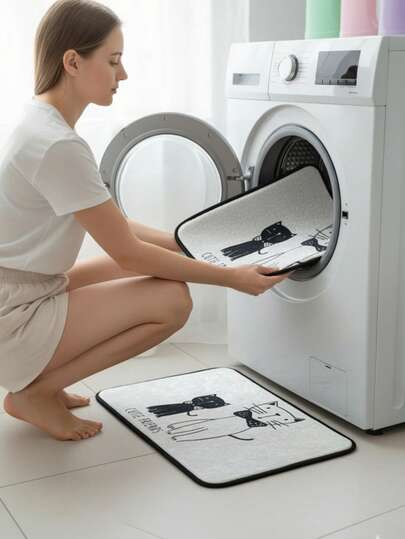 60x100 Cm Oval Non Slip Bathroom Mat Soft, Absorbent Durable Made In Turkey view 2