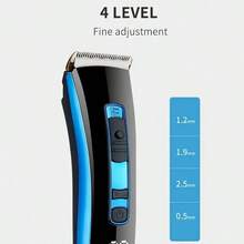 Men's Hair Clipper, Cordless Hair Clipper, USB Electric Hair Clipper, Men's Beard Trimmer, Rechargeable Hair Clipper, Men's Rechargeable Professional Hair Clipper - Including LED Display Screen - Perfect Father's Day Gift - Multicolor - View 7