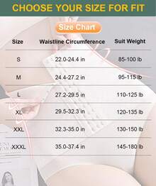 Waist Trainer Women Lower Belly Fat, Belly Tummy Control Shapewear Corset Shapewear Women, Faja Body Shaper - Màu be - Xem 4