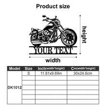 1 pièce Panneau métallique personnalisé pour moto, décoration murale de garage personnalisée, panneau de garage, panneau métallique pour couple de moto, œuvre d'art métallique pour moto - Cadeau pour les motards, Cadeau, Décoration pour couple de moto, Cadeau de mariage pour moto, Cadeau de Noël, Cadeau pour le père, le mari et le petit ami - Multicolore - Voir 43