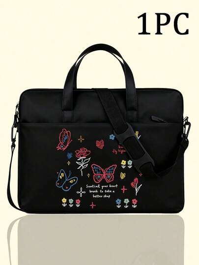 笔记本电脑包，带肩带，电缆整理器，女孩便携式笔记本电脑包，内部保护套，适用于 13-13.6 英寸、14-15 英寸、15.6-16 英寸笔记本电脑教室笔记本电脑包教室包教师储物包教室整理包，可赠送给家人、朋友、同学、同事、亲戚、老师、节日礼物
