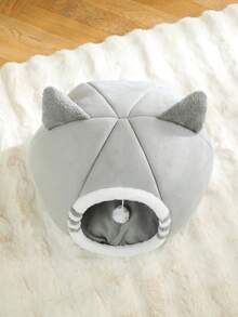 1 قطعة سرير قطة، سرير صغير للقطط، أسرة قطط قابلة للغسيل للقطط الداخلية، بيت حيوانات أليفة فائق اللين للجراء والقطط الصغيرة مع قاع مانع للانزلاق