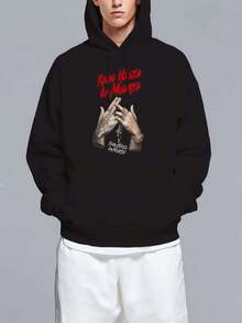 Men Zip-Up Hoodies - Black - View 1