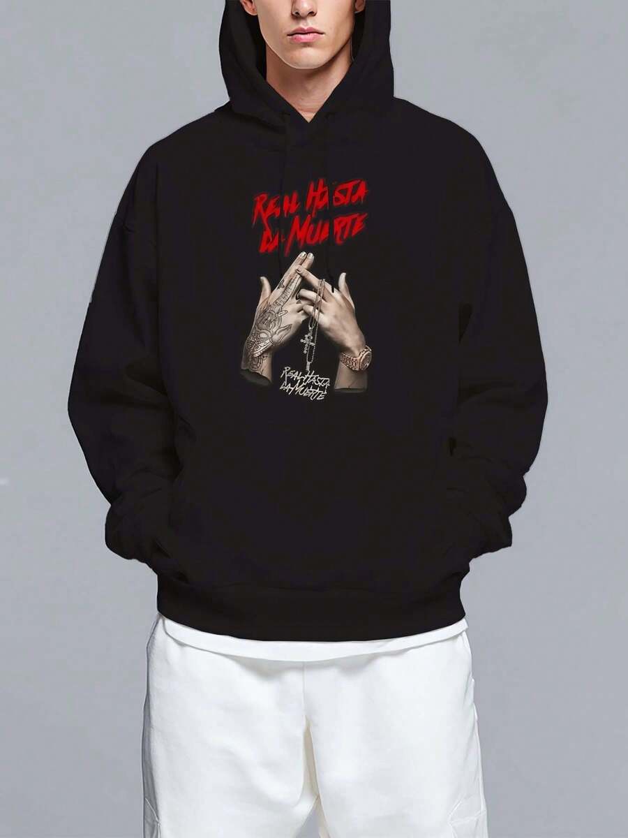 Men Zip-Up Hoodies - Black - View 1